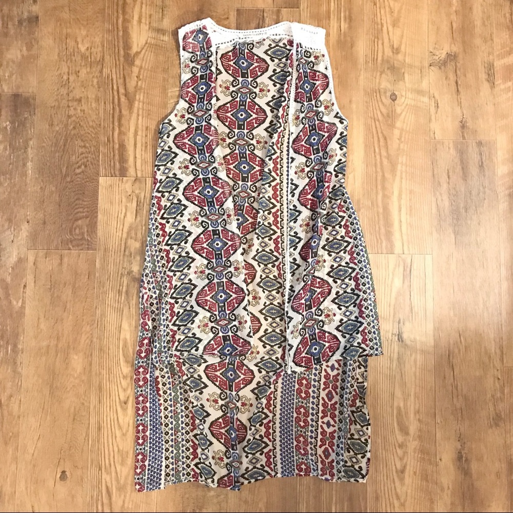 Hippie Laundry Women’s Sheer High-Low Vest Size Medium